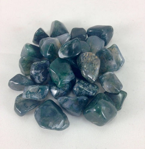 Crystal - Polished Agate, Green Moss - Essential Relaxation