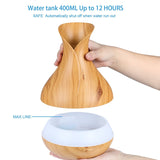 Aromatherapy Tall Woodgrain Diffuser - Essential Relaxation