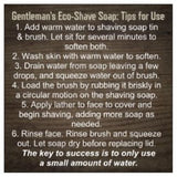 Gentleman's Eco-Shave Soap In Tin - Essential Relaxation