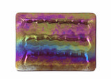 Glass Soap Tray 'psychedelic waves' with Earth-Friendly Soap 'hippie hemp' Gift Set - Essential Relaxation