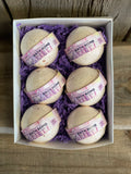 Bath Bomb 6pk + Free Candle - Essential Relaxation